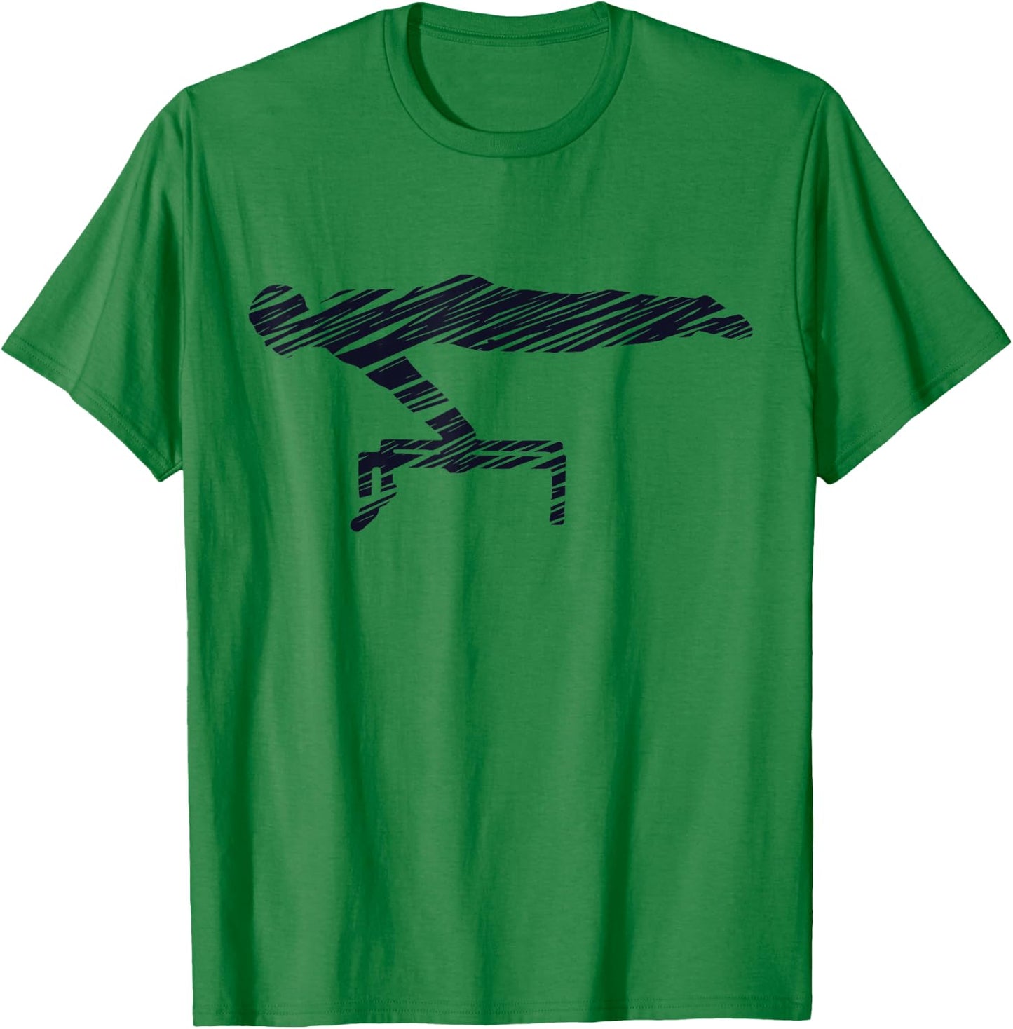 Motif gymnastics gymnast gymnastics fan vintage T-Shirt - T-Shirt | Irish Green