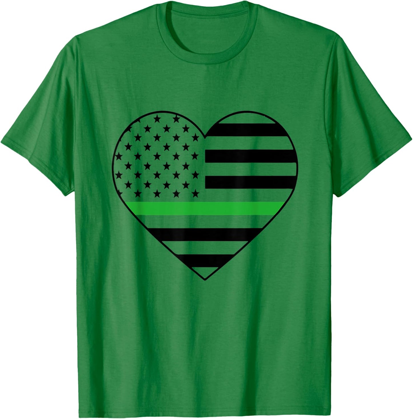 Green Line Military Border Patrol Park Ranger Women's Gift T-Shirt - T-Shirt | Irish Green