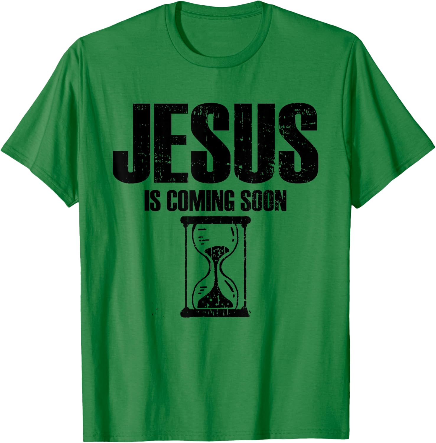 Jesus Is Coming Soon | Countdown Christian Jesus T-Shirt - T-Shirt | Irish Green