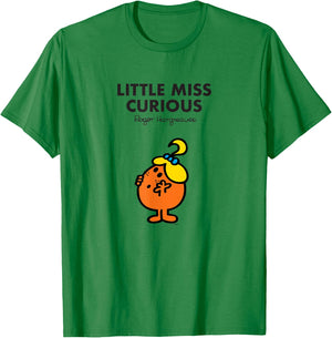 Mr. Men Little Miss Curious T-Shirt - T-Shirt | Irish Green