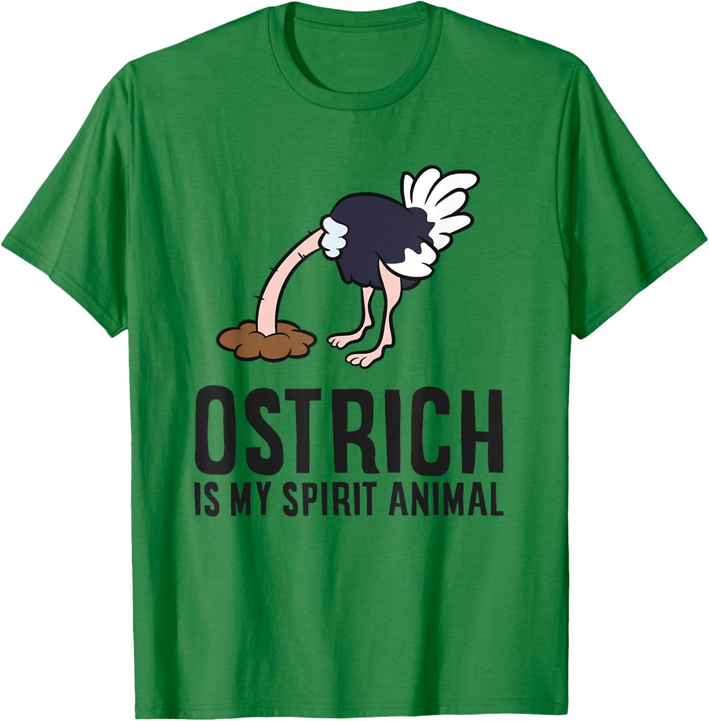 Ostrich Is My Spirit Animal Love Ostriches T-Shirt - T-Shirt | Irish Green