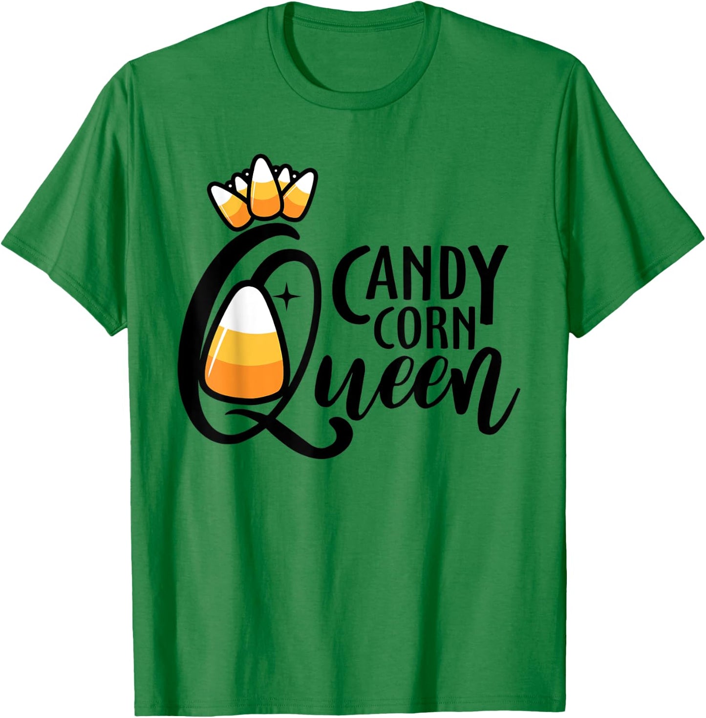 Candy Corn Queen Funny Halloween Costume T-Shirt - T-Shirt | Irish Green