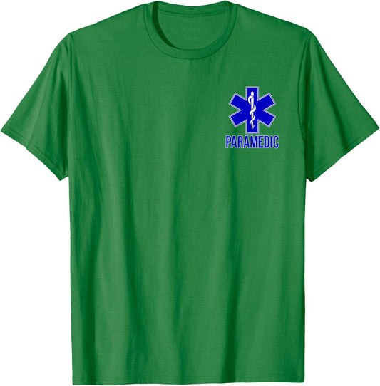 Paramedic Star of Life Emt Ems Ambulance Uniform Costume T-Shirt - T-Shirt | Irish Green