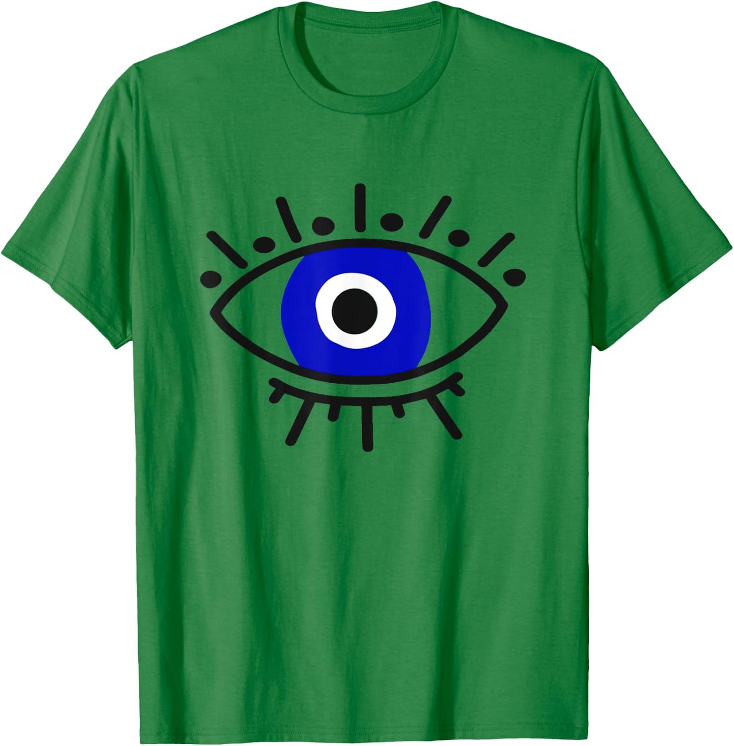 Evil Eye Curse Protection Hand of Hamsa Seeing Eyes Evil Eye T-Shirt - T-Shirt | Irish Green