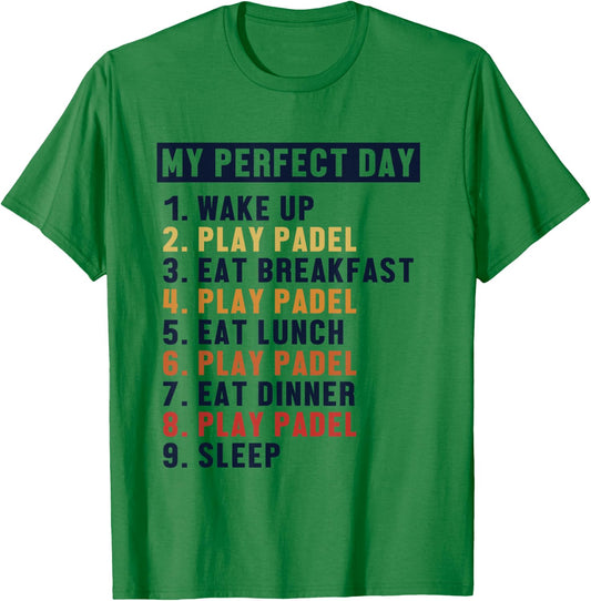 Padel Perfect Day Paddleball Padel Tennis Padel Player Padel T-Shirt - T-Shirt | Irish Green
