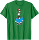Dr. Seuss Reading Cat T-Shirt - T-Shirt | Irish Green