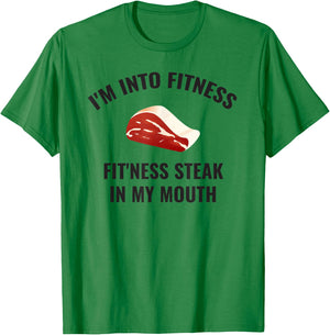Steak Lover, Carnivore, Funny T-Shirt - T-Shirt | Irish Green