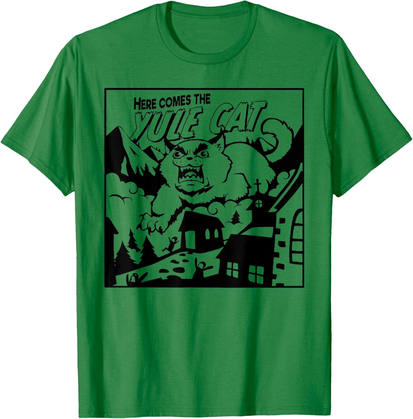 Yule Cat Women T-Shirt - T-Shirt | Irish Green
