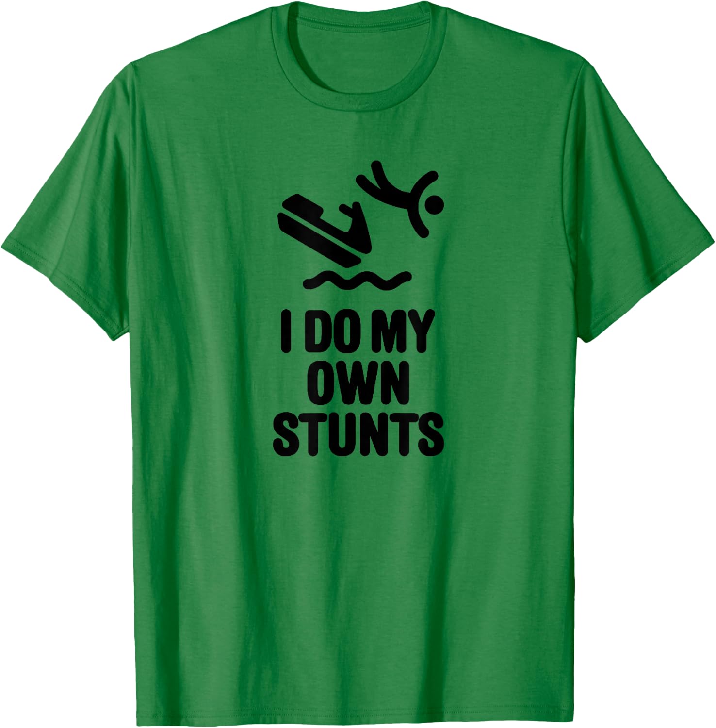 Personal Watercraft PWC I do my own stunts Jet Ski gift T-Shirt - T-Shirt | Irish Green