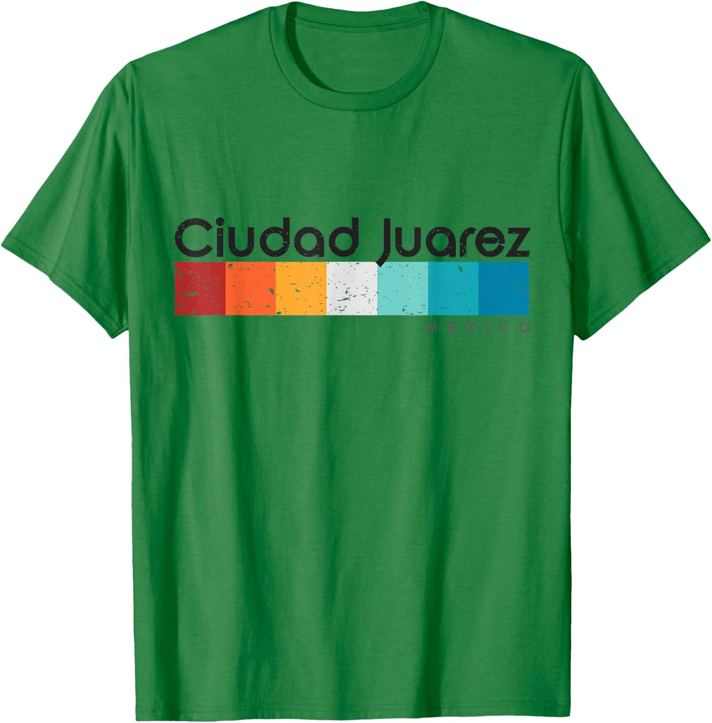 Ciudad Juarez Mexico Retro style Vintage Design T-Shirt - T-Shirt | Irish Green