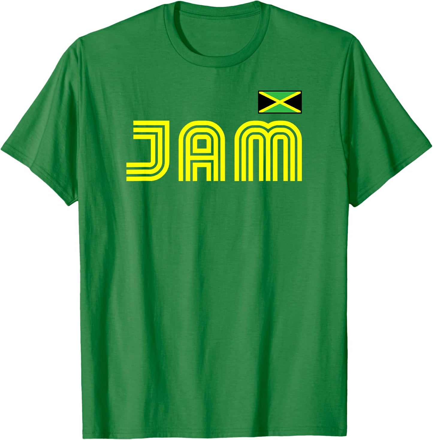 Jamaica Flag Retro International Country Jamaican Pride T-Shirt - T-Shirt | Irish Green