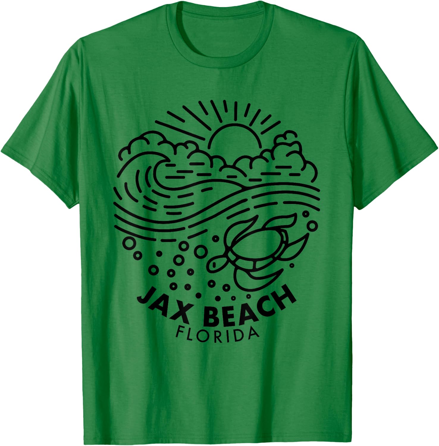Jax Beach Florida Vintage Women Kids T-Shirt - T-Shirt | Irish Green