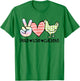 Peace Love Chickens Chicken Lover T-Shirt - T-Shirt | Irish Green