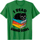 I Read Banned Books Black Cat Reader Bookworm Women T-Shirt - T-Shirt | Irish Green