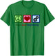 Peace Love Engineering Cute Mechanical Engineer T-Shirt - T-Shirt | Irish Green