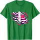 Zombie Ribcage Bones Costume T-Shirt - T-Shirt | Irish Green