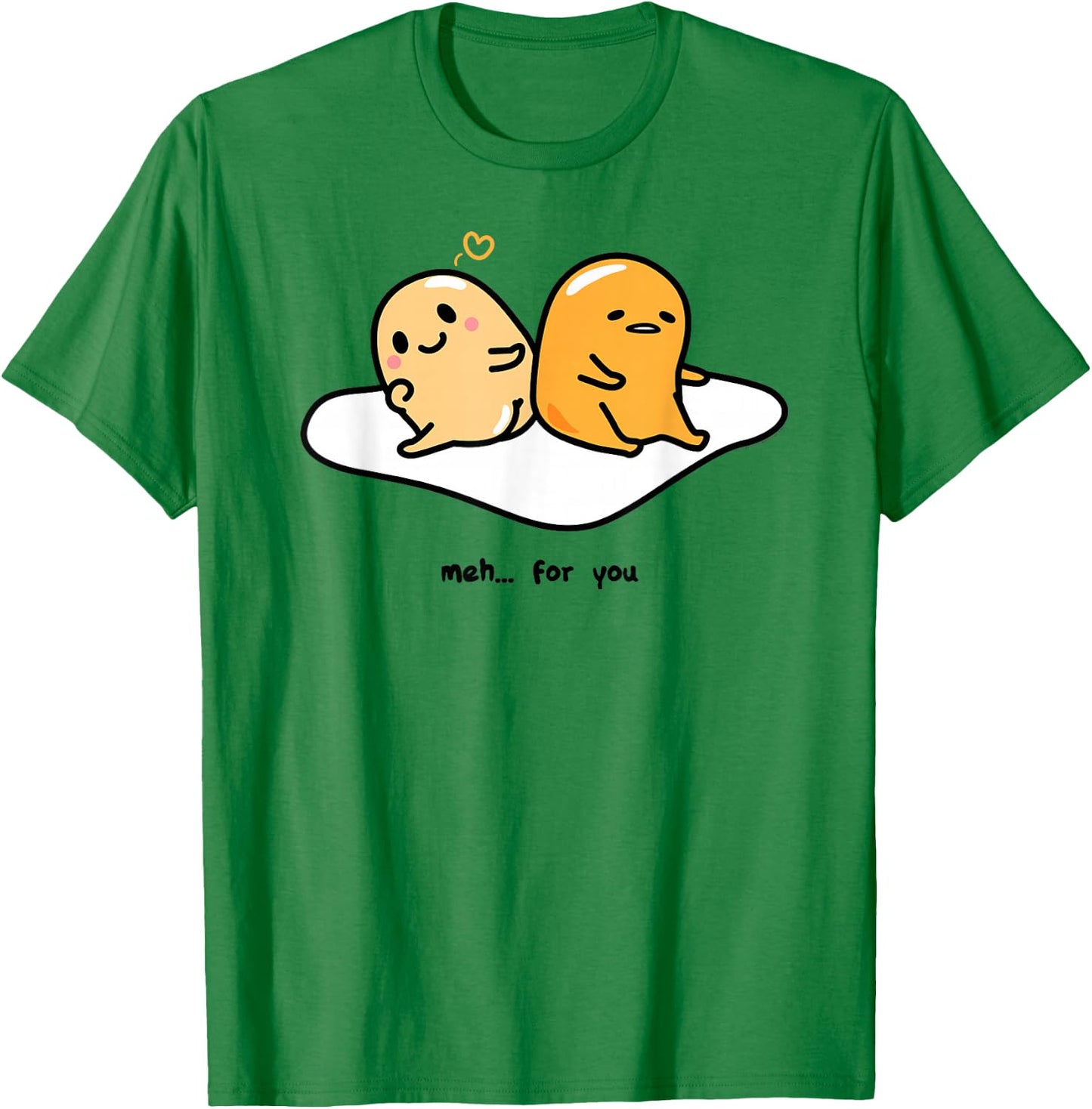 Gudetama Love "Meh" for You Shirt T-Shirt - T-Shirt | Irish Green