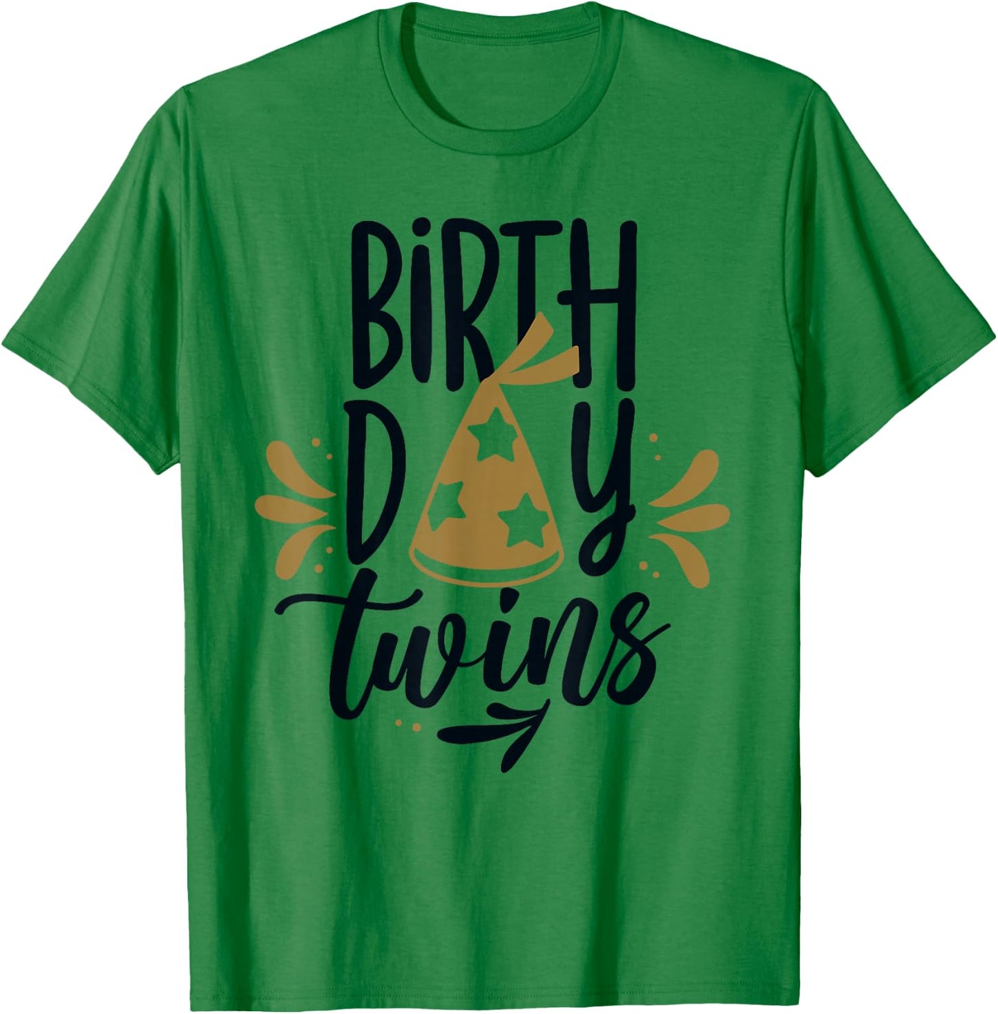 Birthday Twins Celebrate Cute Twin T-Shirt - T-Shirt | Irish Green