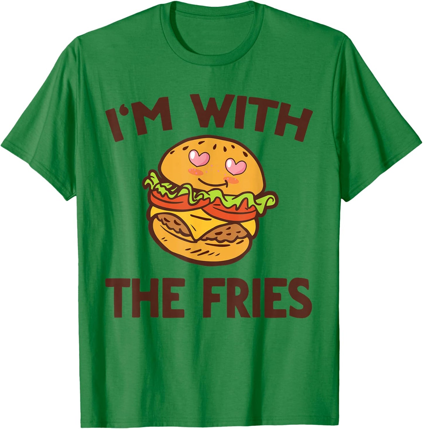 Burger & Fries Matching Couples His & Hers T-Shirt - T-Shirt | Irish Green