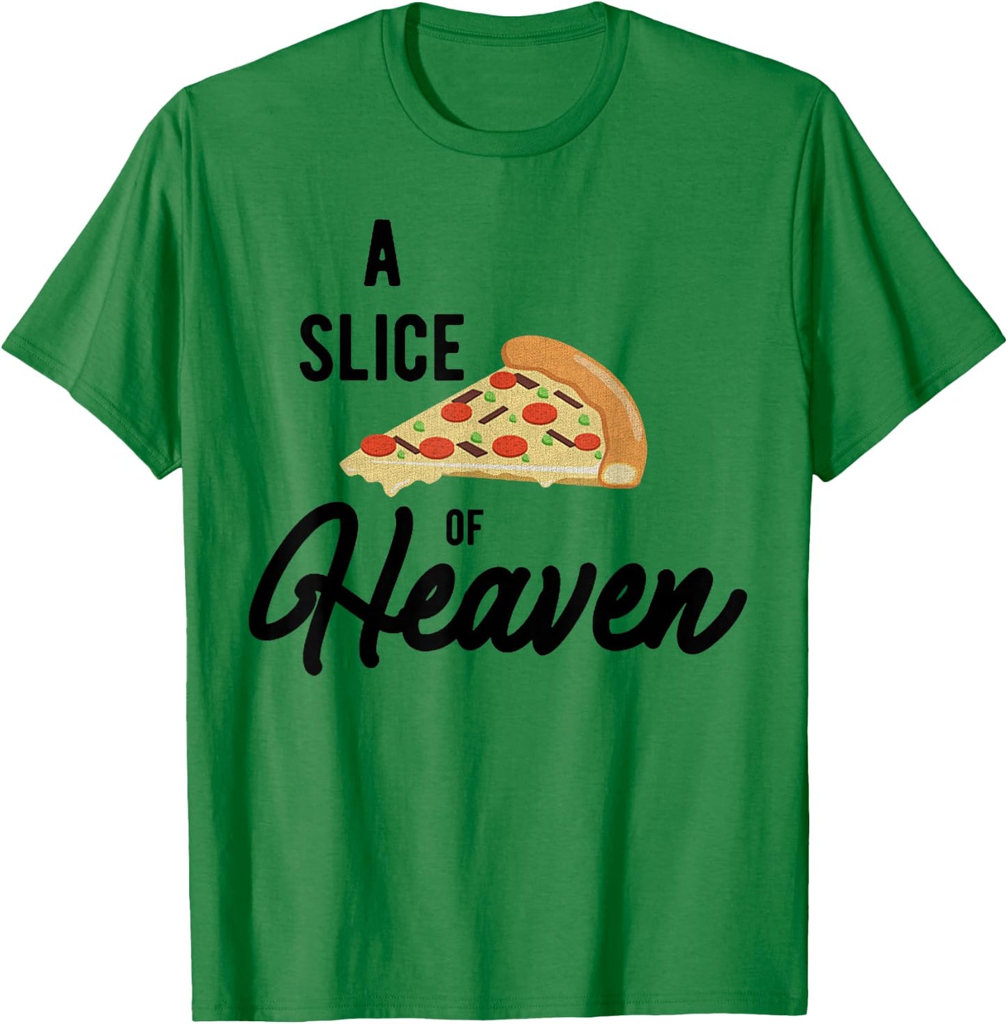 A slice of mystical pizza in the sky style T-Shirt - T-Shirt | Irish Green