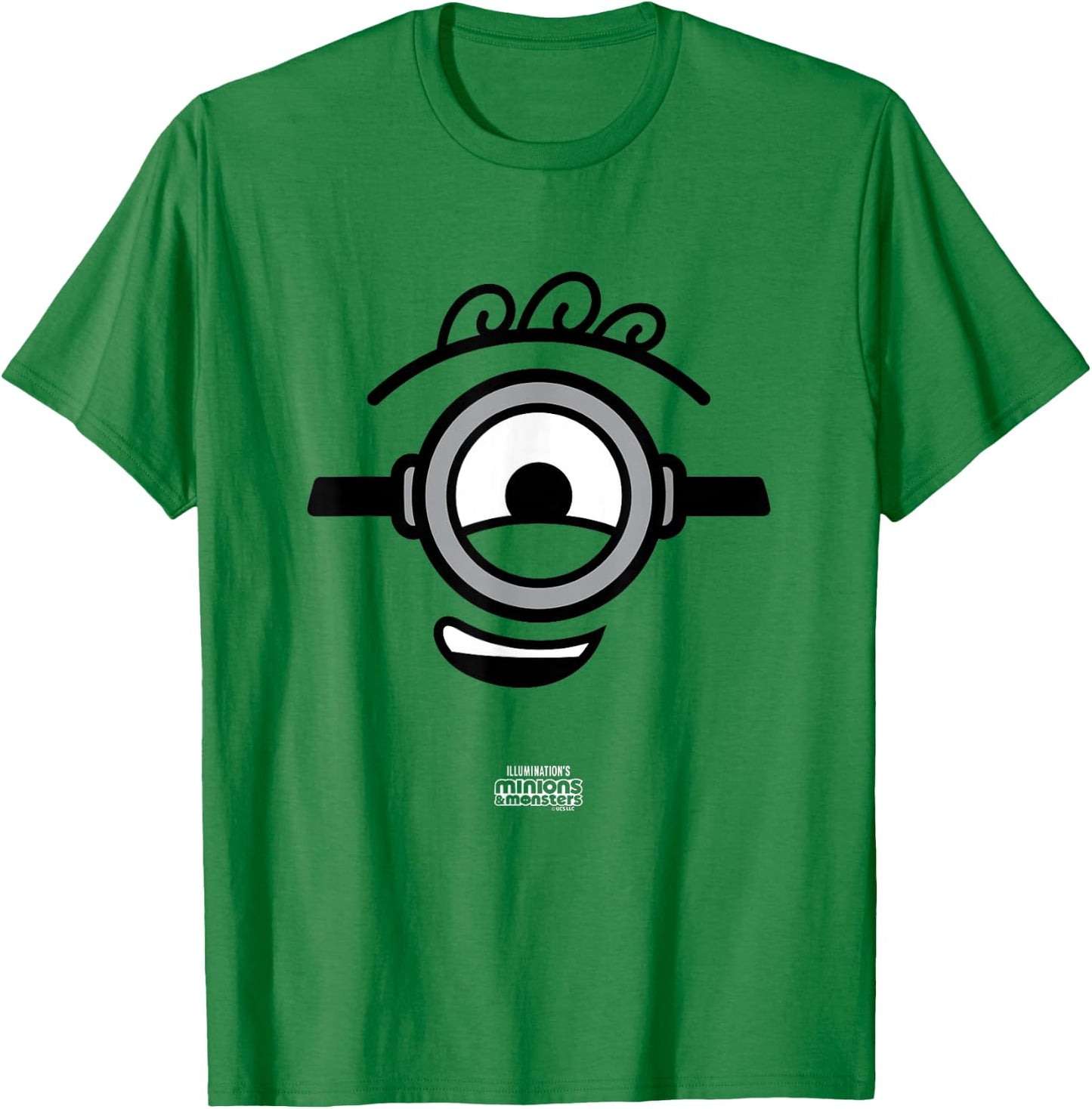 Minions James Big Face Costume Graphic T-Shirt - T-Shirt | Irish Green