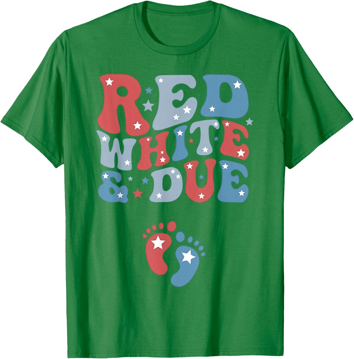 Red White and Due Gender Reveal Family Matching T-Shirt - T-Shirt | Irish Green