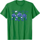 Football My heart Is On The Line offensive Lineman T-Shirt - T-Shirt | Irish Green