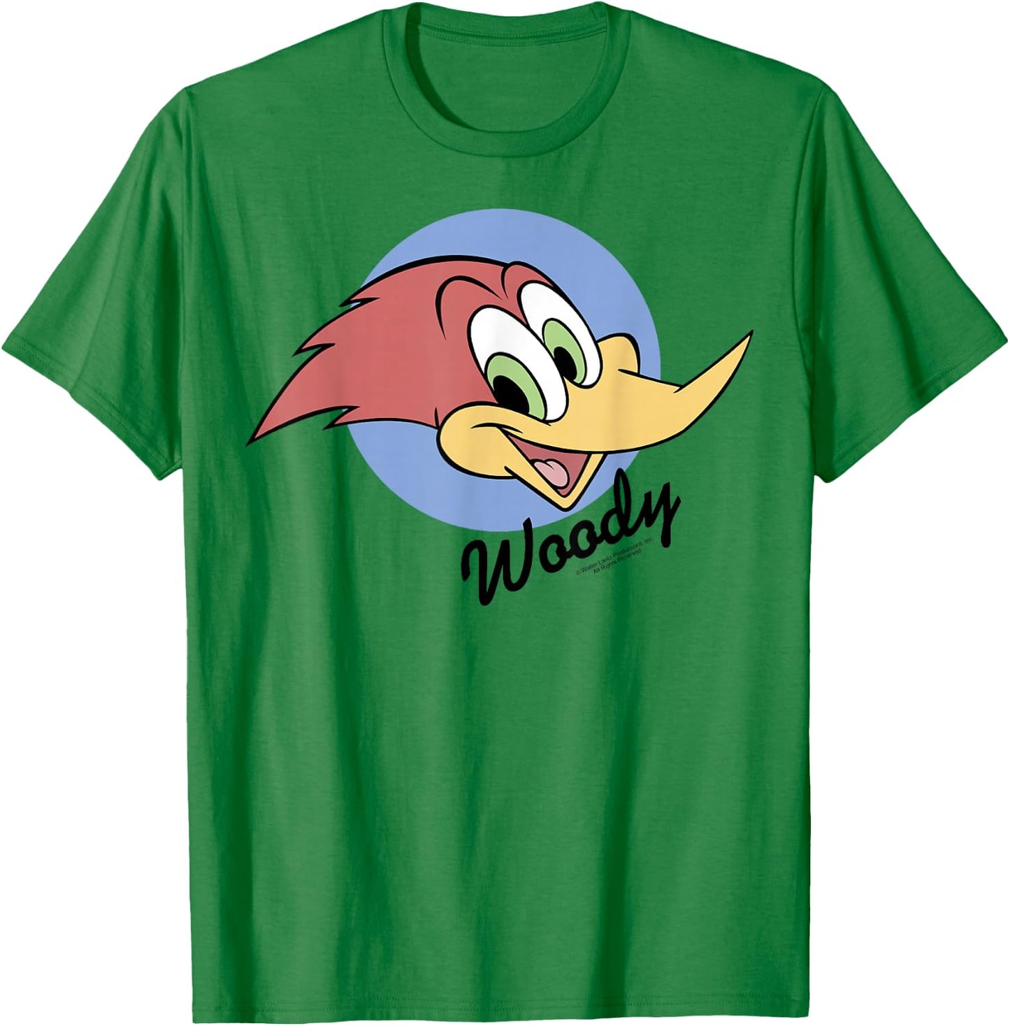 Woody Woodpecker Face Circle Logo T-Shirt - T-Shirt | Irish Green