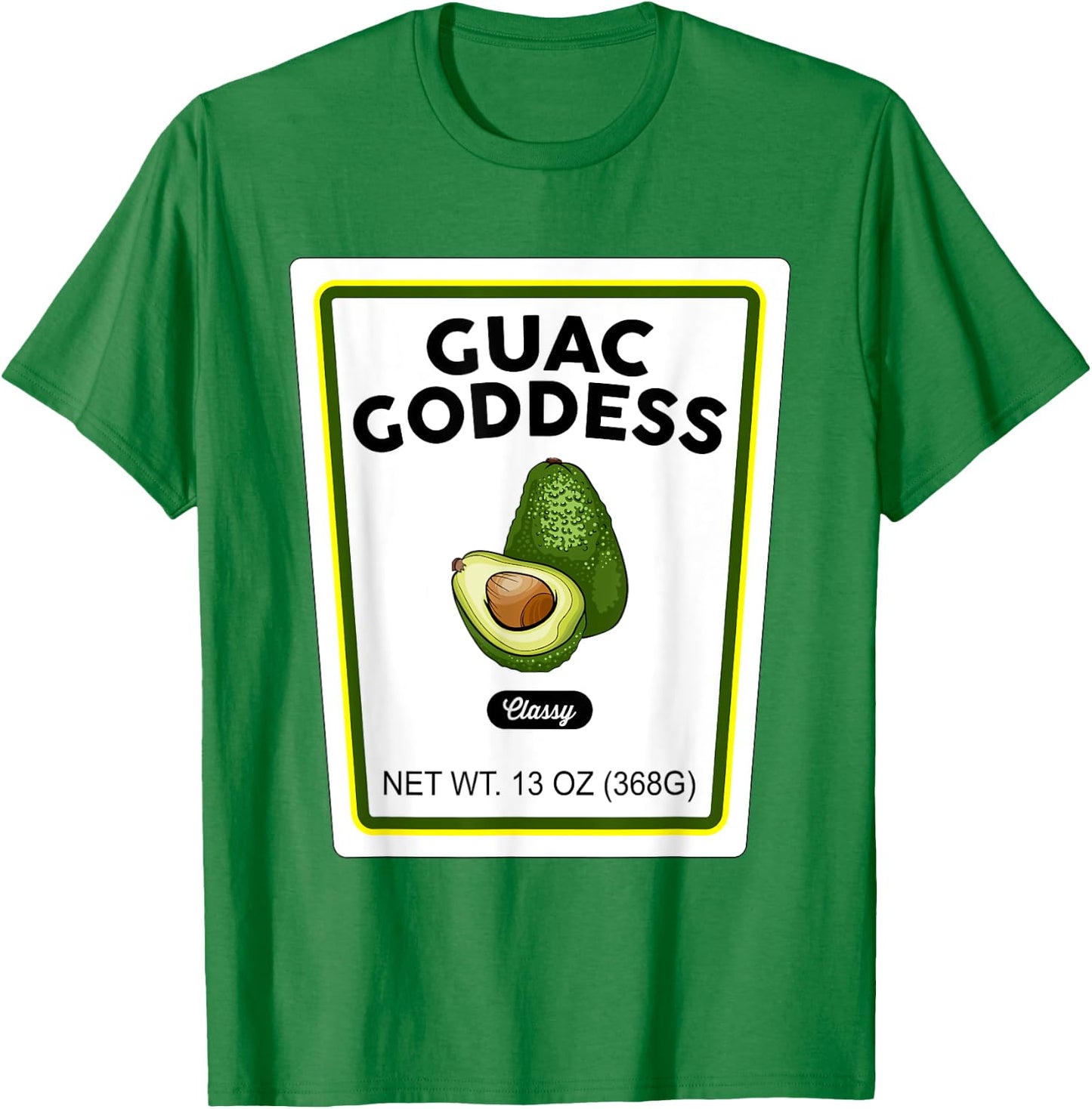 Halloween Matching Costume Guacamole Goddess Bottle Label T-Shirt - T-Shirt | Irish Green