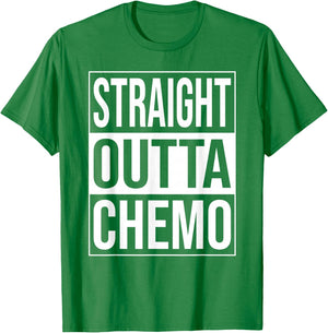 Straight Outta Chemo Chemotherapy Cancer Treatment Pink T-Shirt - T-Shirt | Irish Green