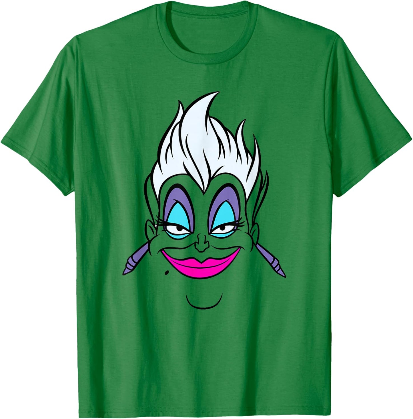 Disney Villains Ursula Big Face T-Shirt - T-Shirt | Irish Green
