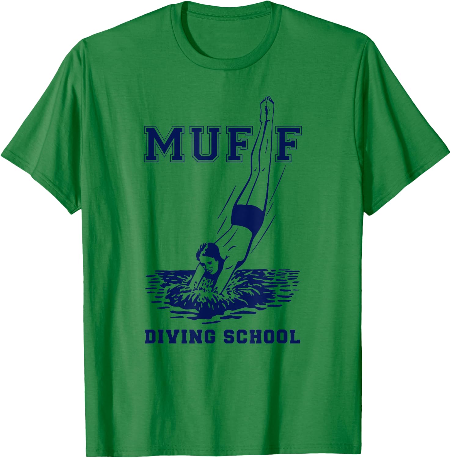 Muffs diving School | Funny Scuba Diving T-Shirt - T-Shirt | Irish Green