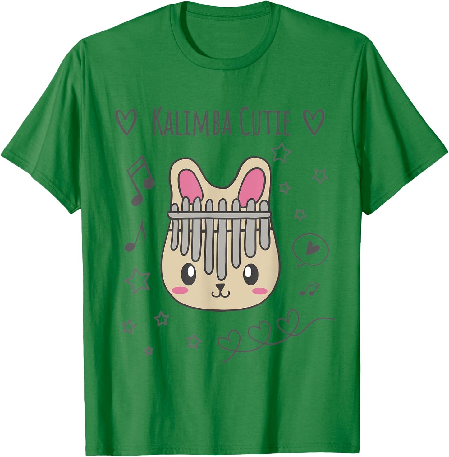 Kawaii Bunny Rabbit Kalimba Music T-Shirt - T-Shirt | Irish Green