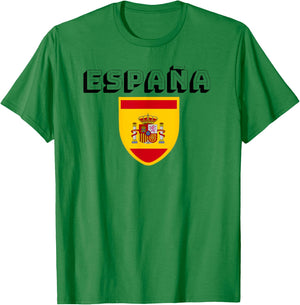 Espana Spanish Football Soccer Jersey Jersies Ball Top T-Shirt - T-Shirt | Irish Green