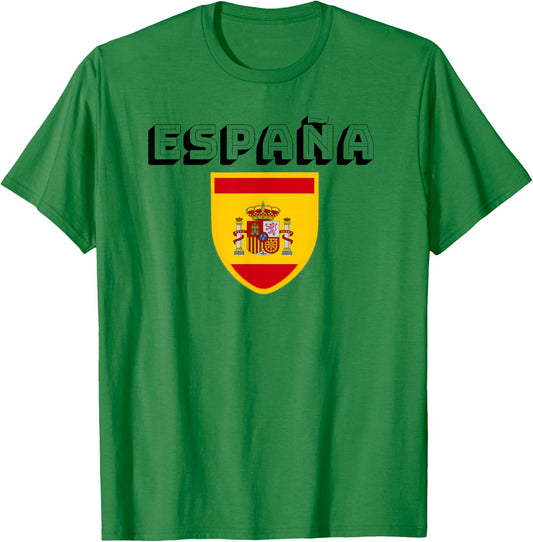 Espana Spanish Football Soccer Jersey Jersies Ball Top T-Shirt - T-Shirt | Irish Green