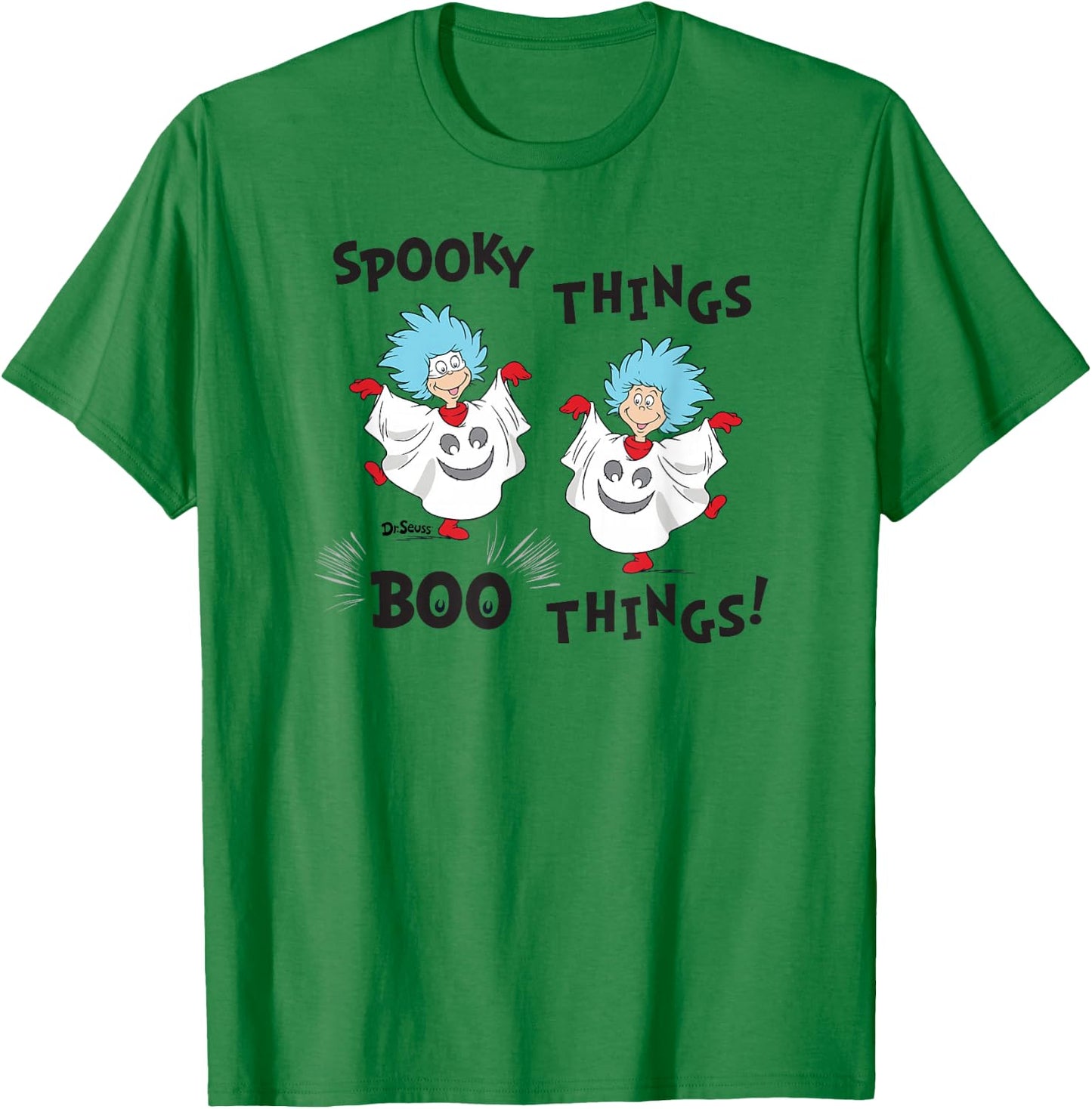 Dr. Seuss Halloween Spooky Boo Things T-Shirt - T-Shirt | Irish Green