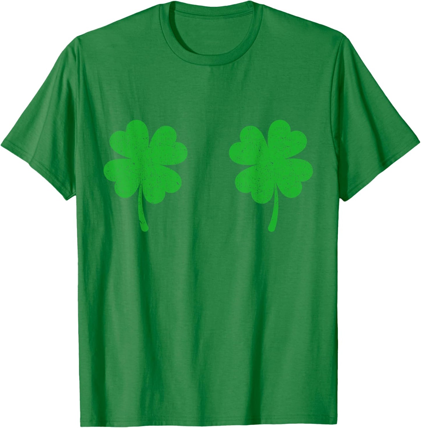 Shamrock Boobs Shirt Funny Irish Boobies St Patrick's Day T-Shirt - T-Shirt | Irish Green
