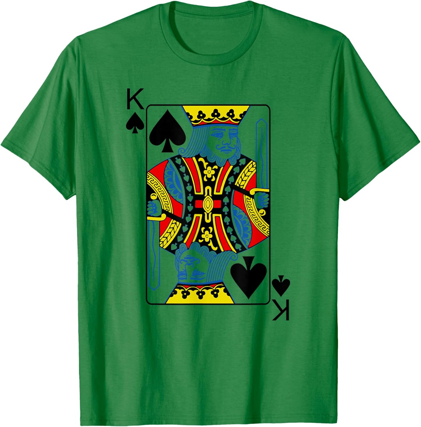 King Of Spades Playing Cards Poker T-Shirt - T-Shirt | Irish Green