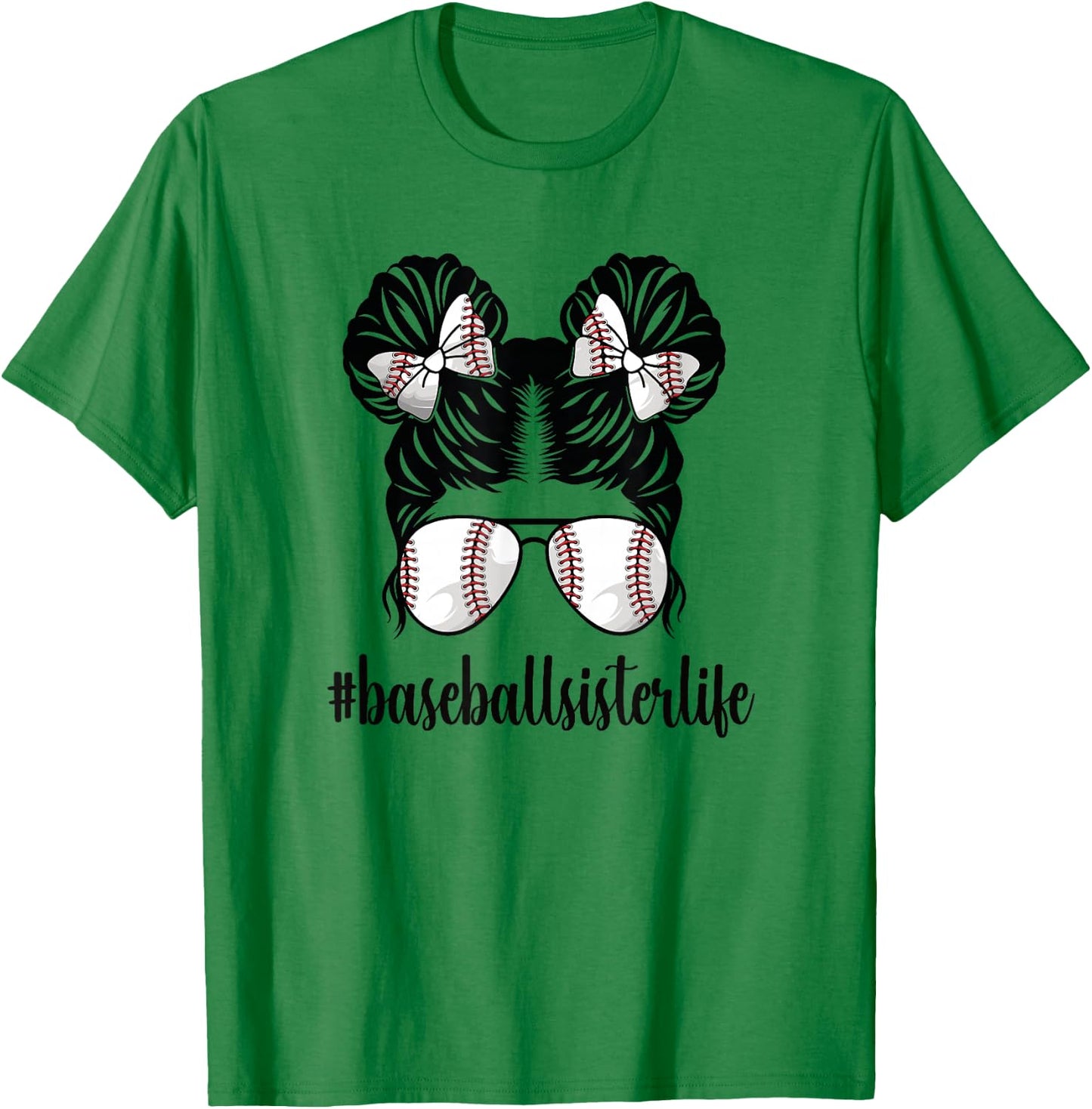 Proud Baseball Sister Of A Baseball Player Little Sis T-Shirt - T-Shirt | Irish Green