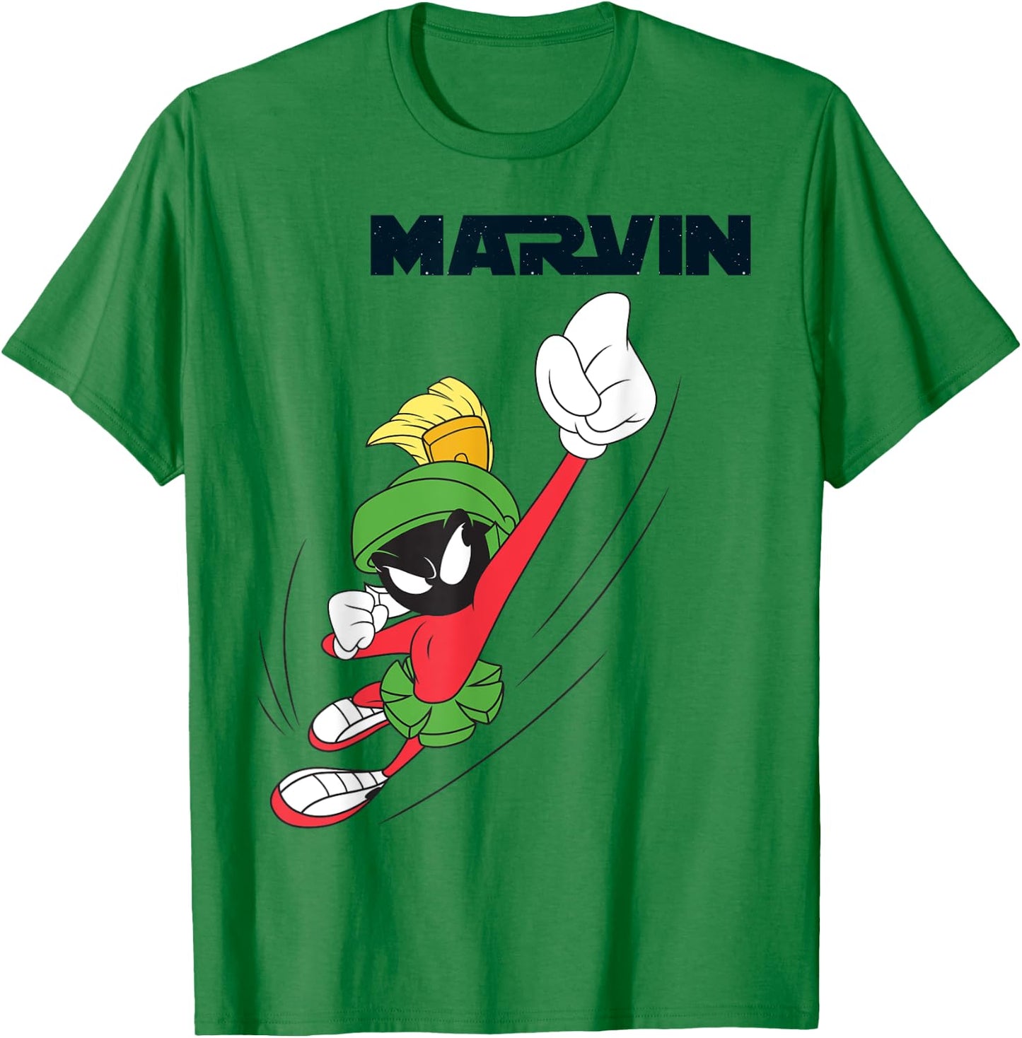 Marvin Flying Martian T-Shirt - T-Shirt | Irish Green