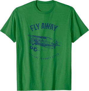Classic Airplane Shirt Fly Away T-Shirt - T-Shirt | Irish Green