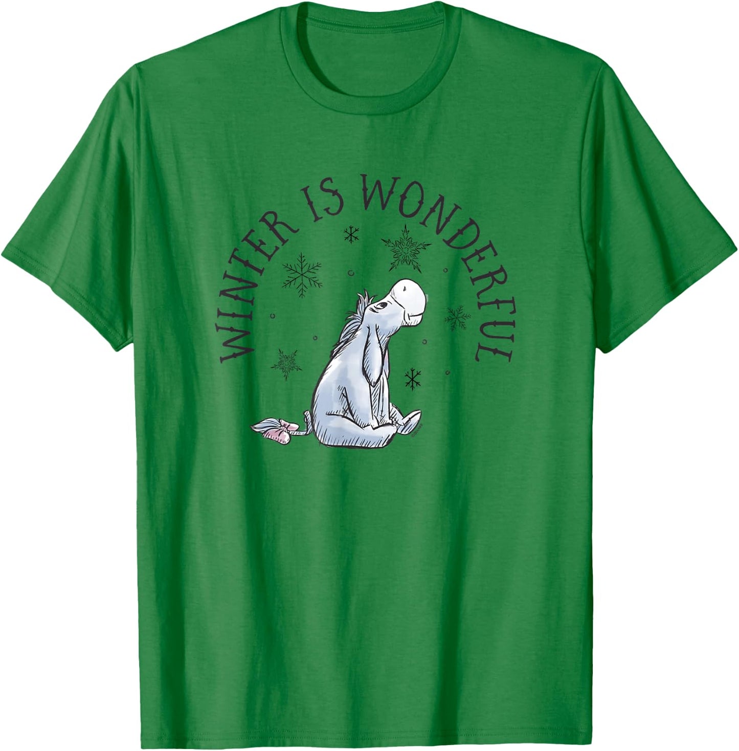 Eeyore - Winter Is Wonderful T-Shirt - T-Shirt | Irish Green