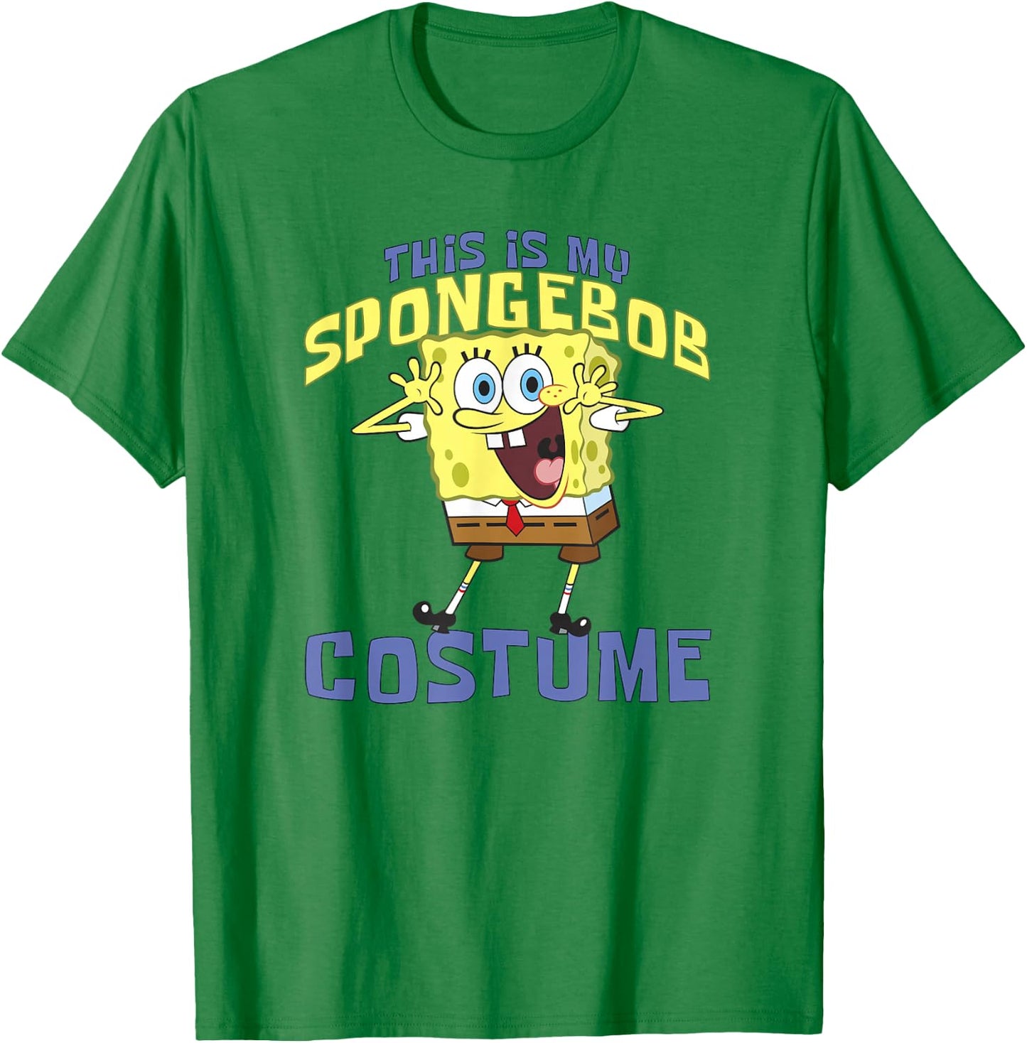 SpongeBob SquarePants Halloween This Is My SpongeBob Costume T-Shirt - T-Shirt | Irish Green
