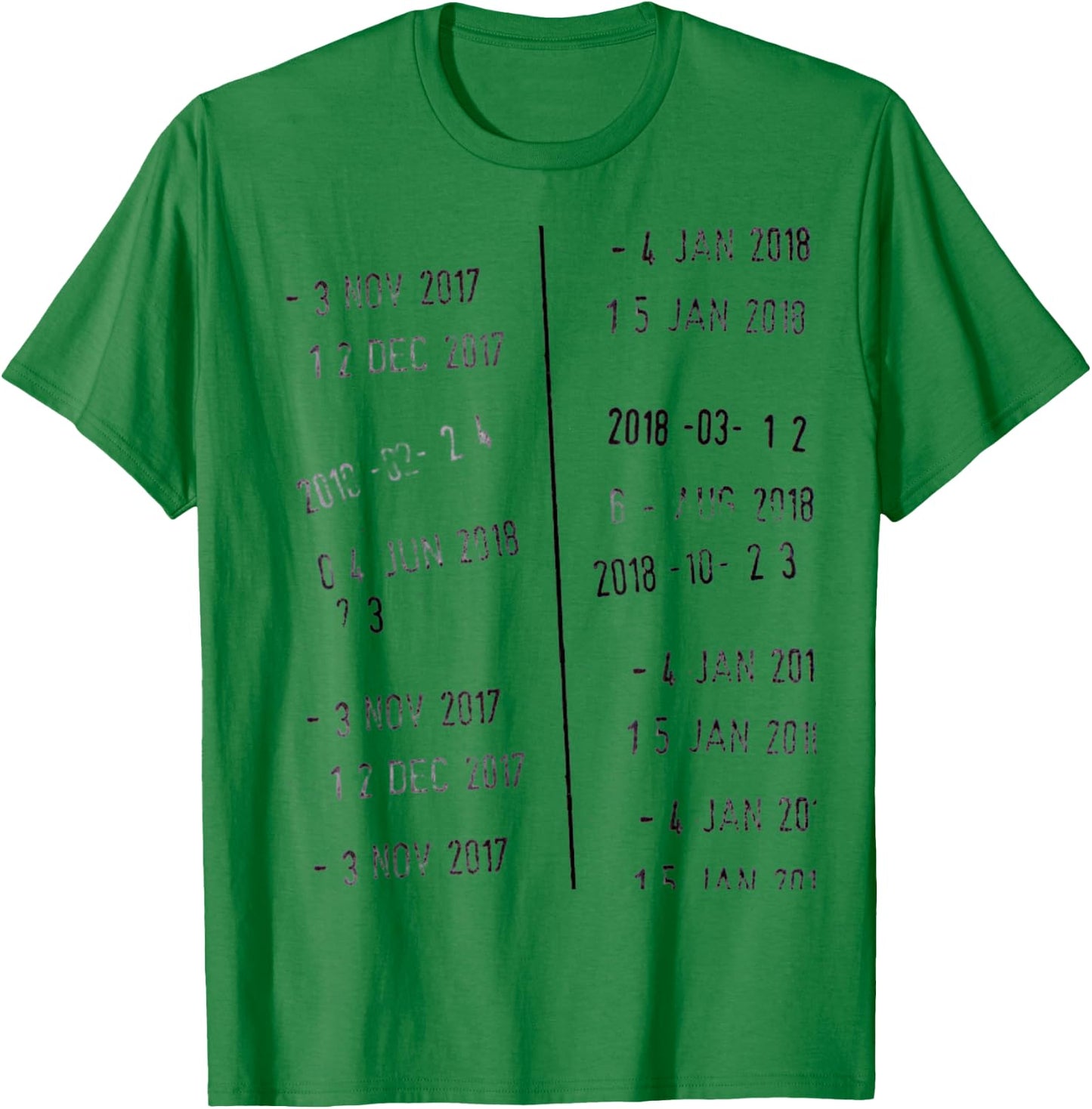 Funny Novelty Library Stamp Due Date Librarians Men Women T-Shirt - T-Shirt | Irish Green