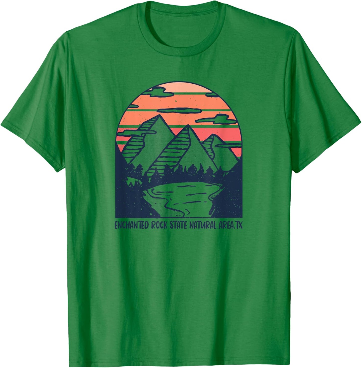 Enchanted Rock Natural Area Texas Outdoors Camping Hiking T-Shirt - T-Shirt | Irish Green