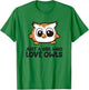 Just a Girl Who Loves Owls T-Shirt - T-Shirt | Irish Green