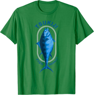 Tokyo Tsukiji Fish Market Vintage T-Shirt - T-Shirt | Irish Green