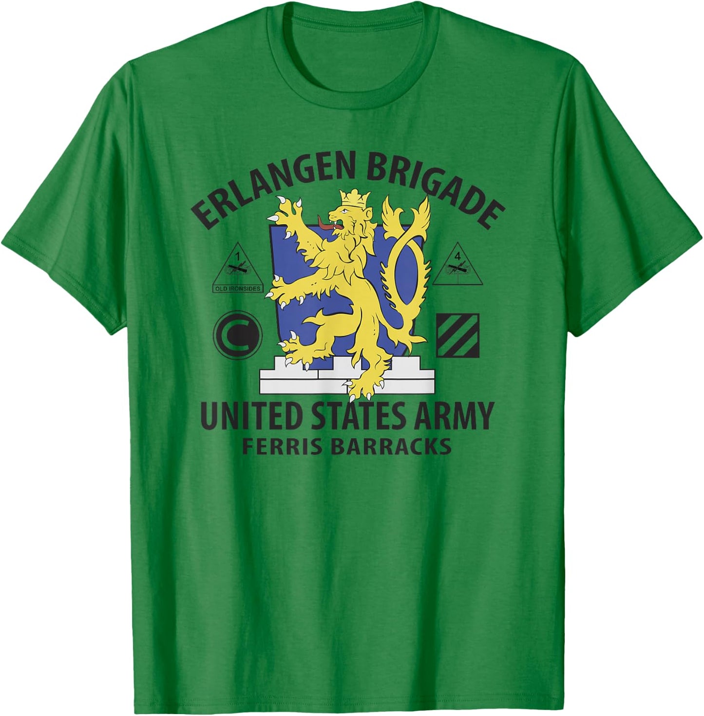 Erlangen Brigade United States Army Ferris Barracks T-Shirt - T-Shirt | Irish Green