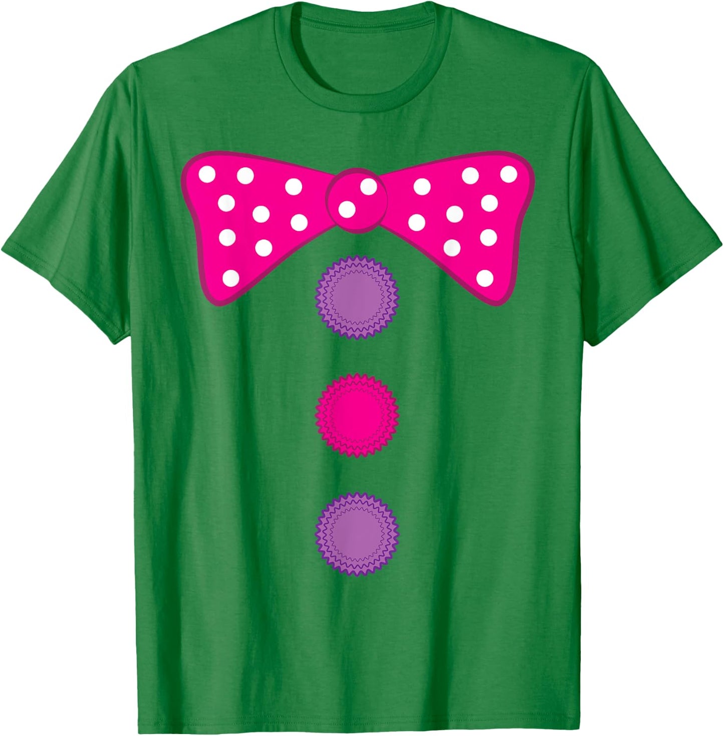 Girl Clown Bow Tie Halloween Costume Funny T-Shirt - T-Shirt | Irish Green