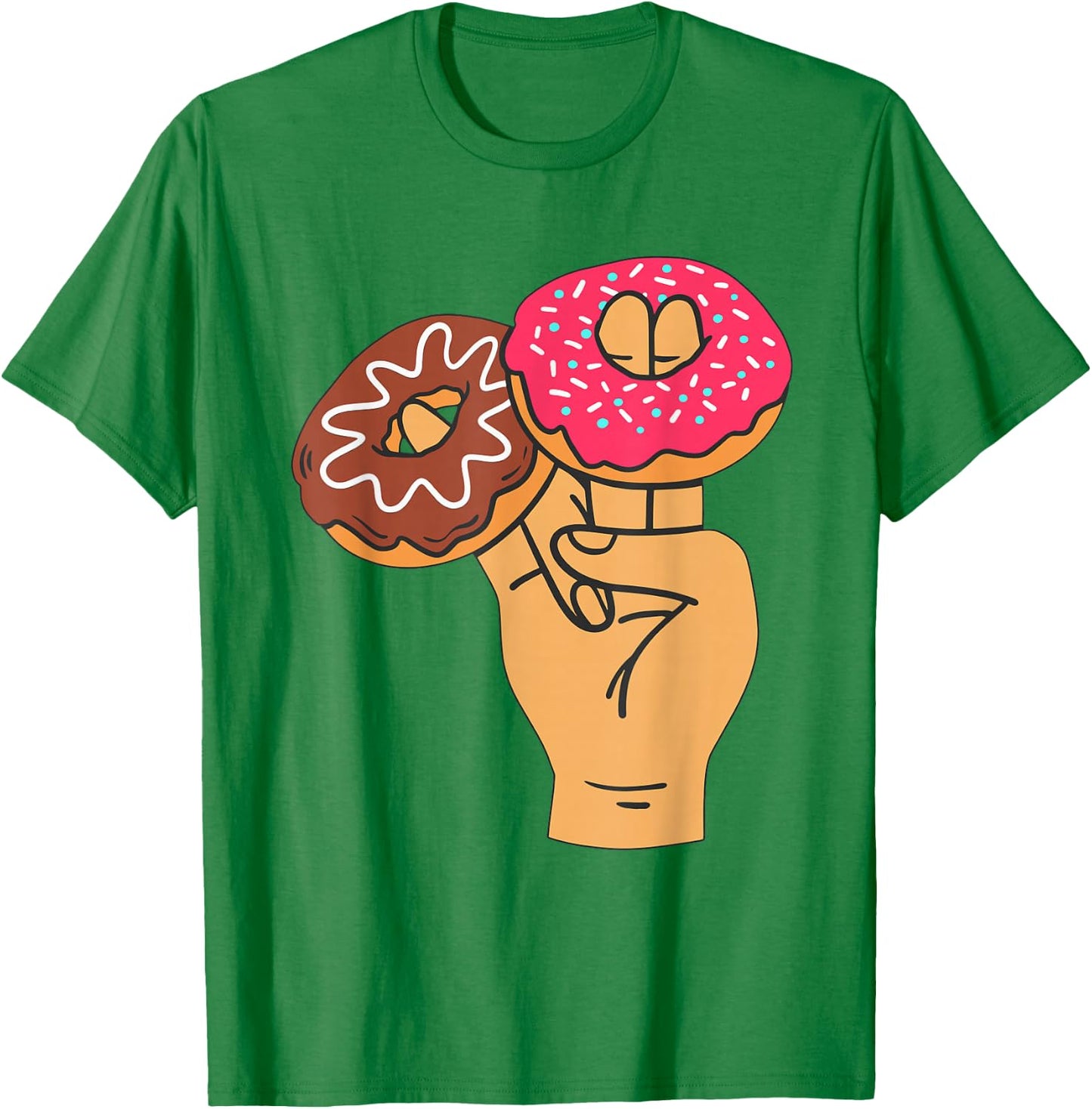Two in The Pink One In The Stink Adult Humor Shocker Donut T-Shirt - T-Shirt | Irish Green